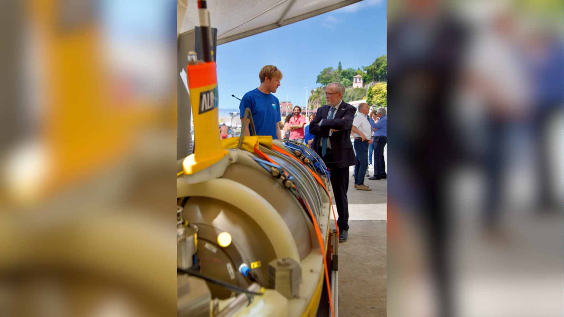 Madeira's ocean observatory just unveiled two autonomous deep-sea submarines that cost almost $7 million: what they'll hunt 1 Two autonomous underwater vehicles (AUVs) from the National Oceanography Centre displayed at the Oceanic Observatory of Madeira.
