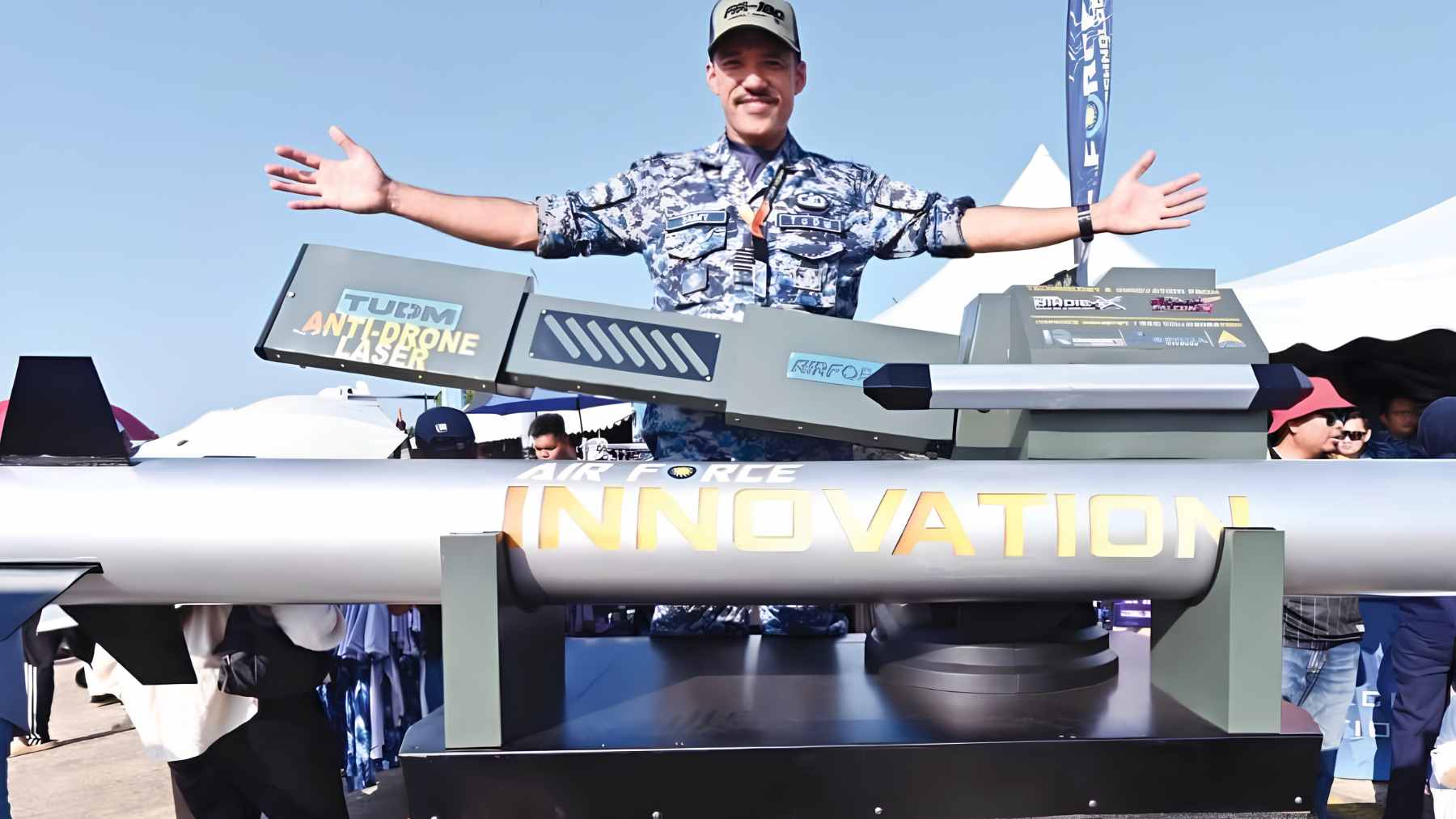 The Birdie-X domestic anti-drone laser system developed by the Royal Malaysian Air Force and local defense partners.