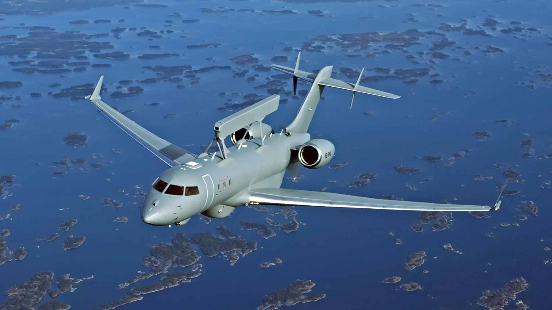 NATO is retiring its aging AWACS fleet for Sweden's Saab GlobalEye jets, and the shift signals more than new hardware 2 A Saab GlobalEye airborne early warning and control aircraft in flight, representing NATO's upcoming transition to modern business-jet-based surveillance systems.