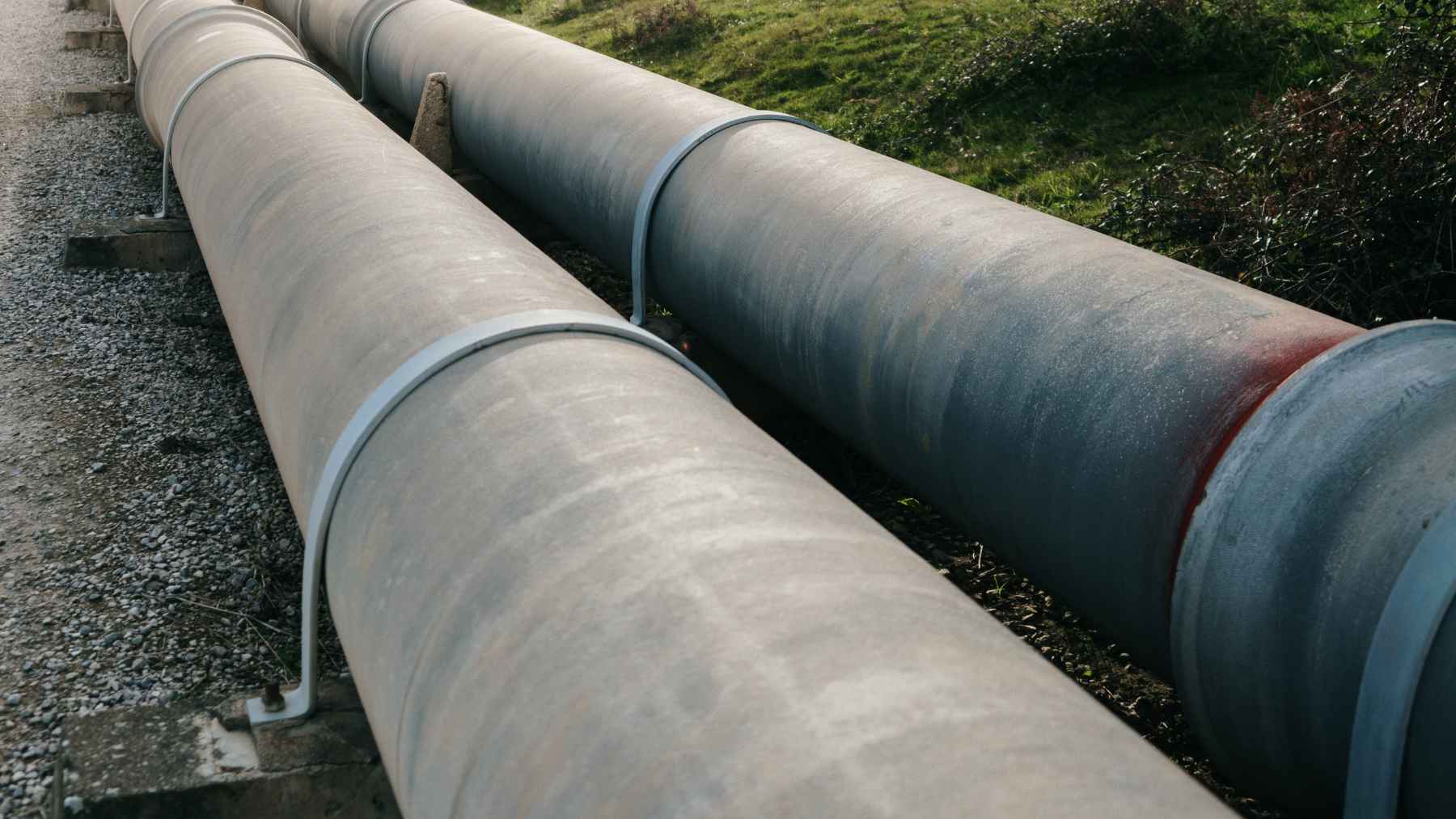 An industrial oil pipeline facility representing the proposed Northern Shield Energy Corridor connecting Alberta to Ontario without crossing the United States.