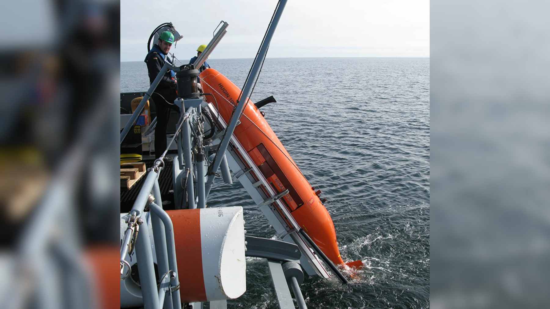 Norway has just launched an autonomous underwater “explorer” capable of diving to a depth of 19,685 feet to map areas of the seafloor that remain virtually invisible to ships 2 The HUGIN Superior autonomous underwater vehicle being prepared for a deep-sea mapping mission in the northern Norwegian Sea.