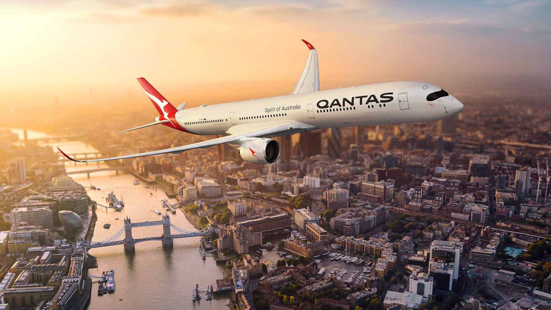 The first Airbus A350-1000ULR in Qantas livery, specially modified for the 22-hour nonstop Project Sunrise route.
