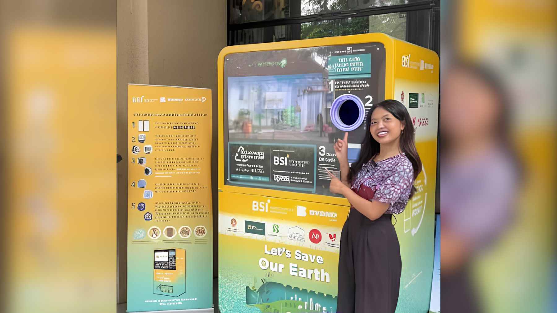 A man in Indonesia built a 'trash ATM' that pays cash for every plastic bottle, and neighbors love it 1 A close-up of the RECOIN reverse vending machine in Magelang, Indonesia, showing a user scanning a QR code to deposit a plastic bottle.