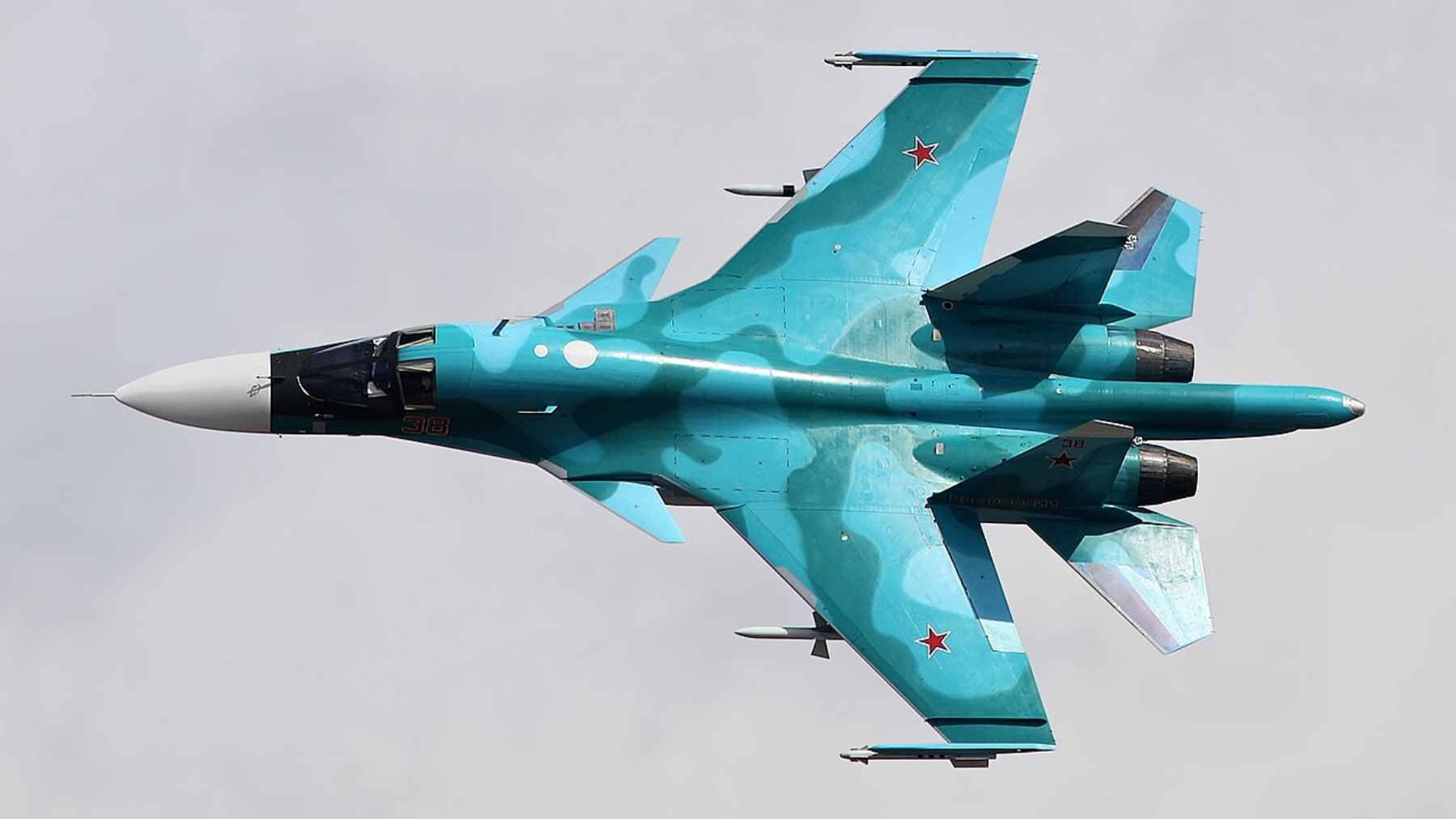 Russia has handed its Aerospace Forces the first 2026 batch of Su-34 bombers: what the fleet gains next 1 A Russian Sukhoi Su-34 fighter-bomber parked on an airfield tarmac during a military handover ceremony.