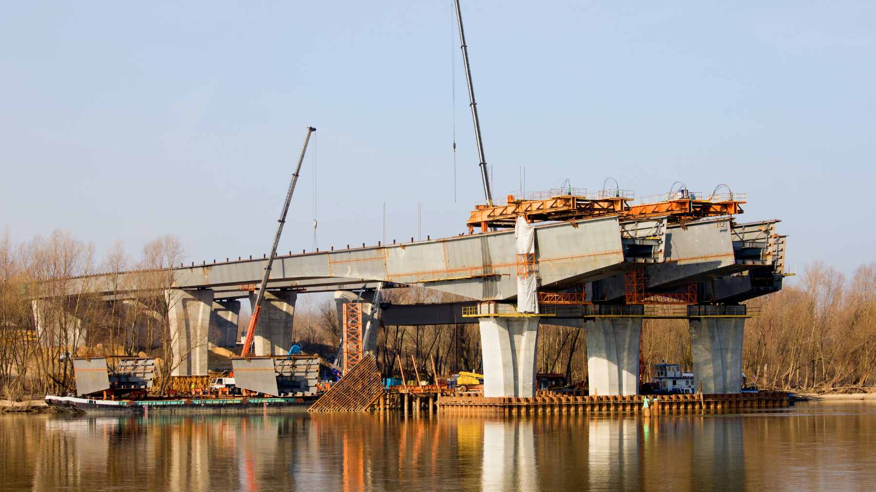 An architectural rendering of the planned international bridge spanning the Uruguay River, connecting Brazil and Argentina.