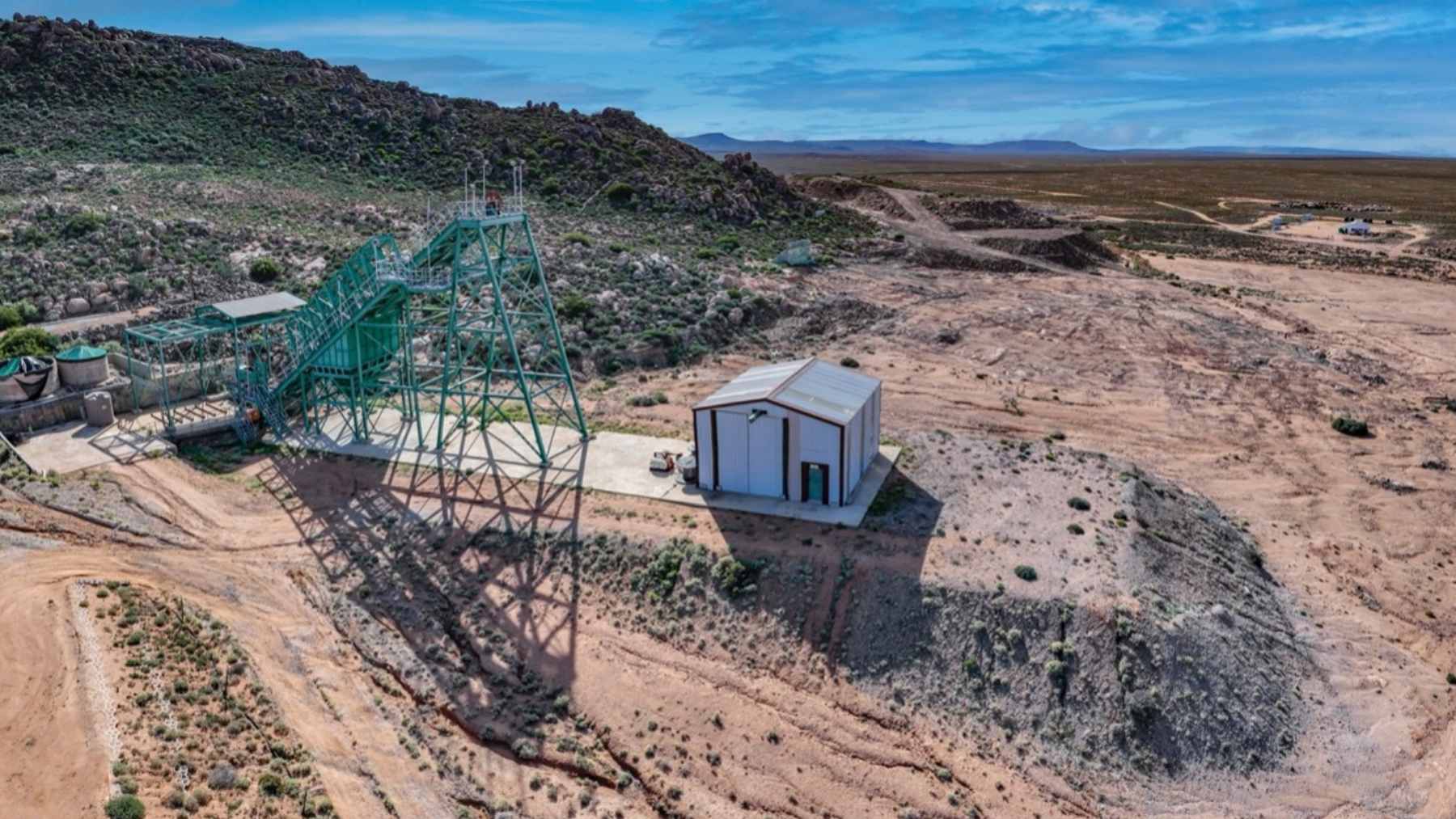 The Steenkampskraal Monazite Mine site in South Africa, currently undergoing development to become a major hub for rare earth production.
