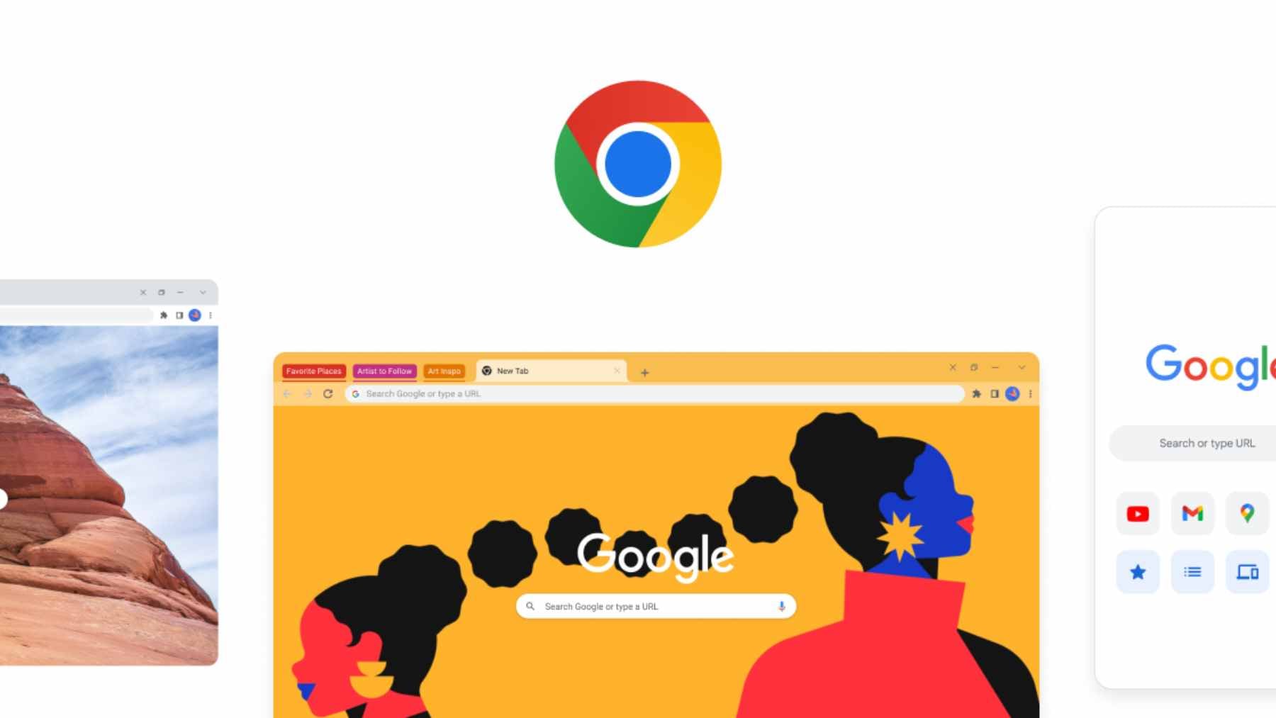 A selection of privacy-focused browser logos including Vivaldi, Mullvad, and Ecosia arranged on a clean, modern desktop interface.