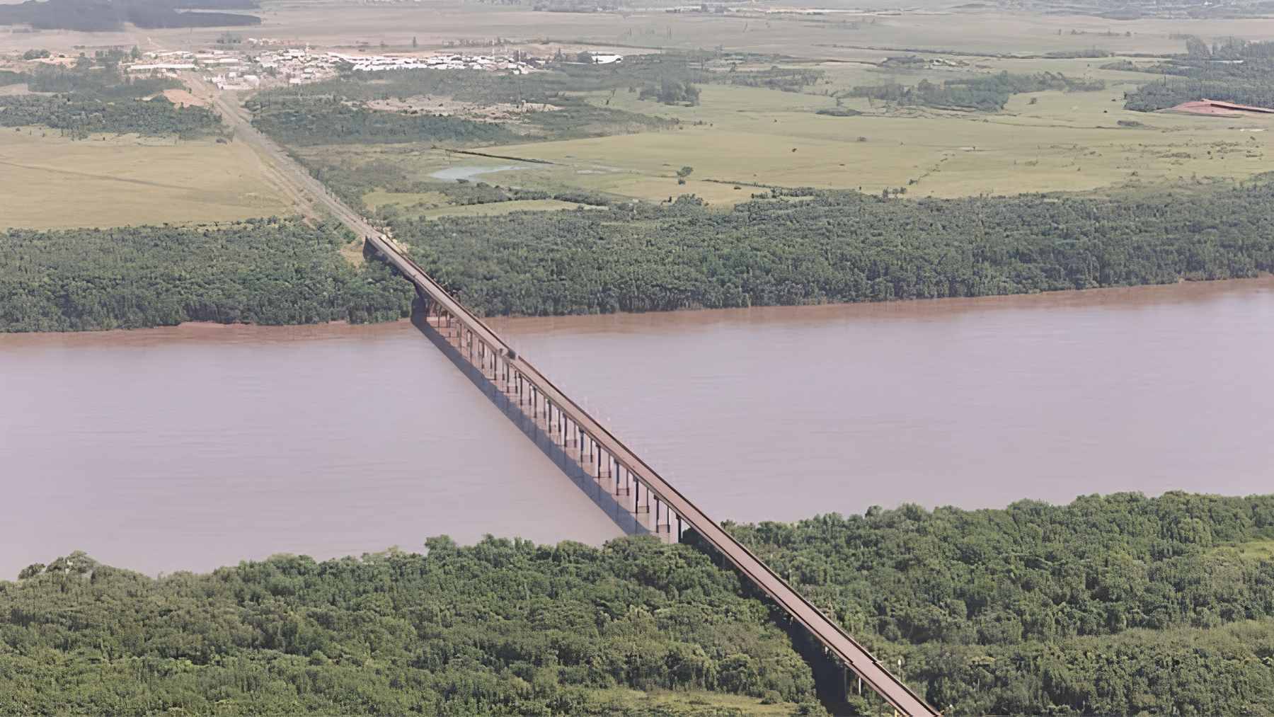 South America will build its most important bridge yet, linking the Brazil border and opening a route for millions of travelers 1 An architectural rendering of the planned international bridge spanning the Uruguay River, connecting Brazil and Argentina.