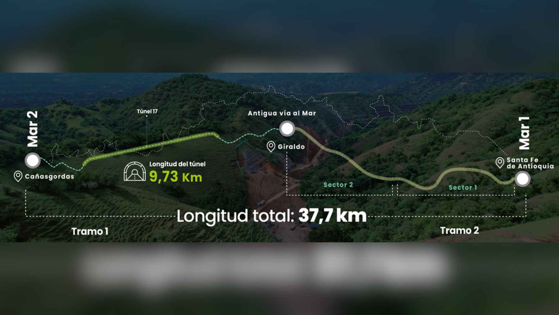 Latin America's first smart tunnel is opening: German tech, AI systems and more than 80 structures inside 2 The grand entrance of the TĂșnel del Toyo project in Colombia, representing advanced infrastructure and engineering.