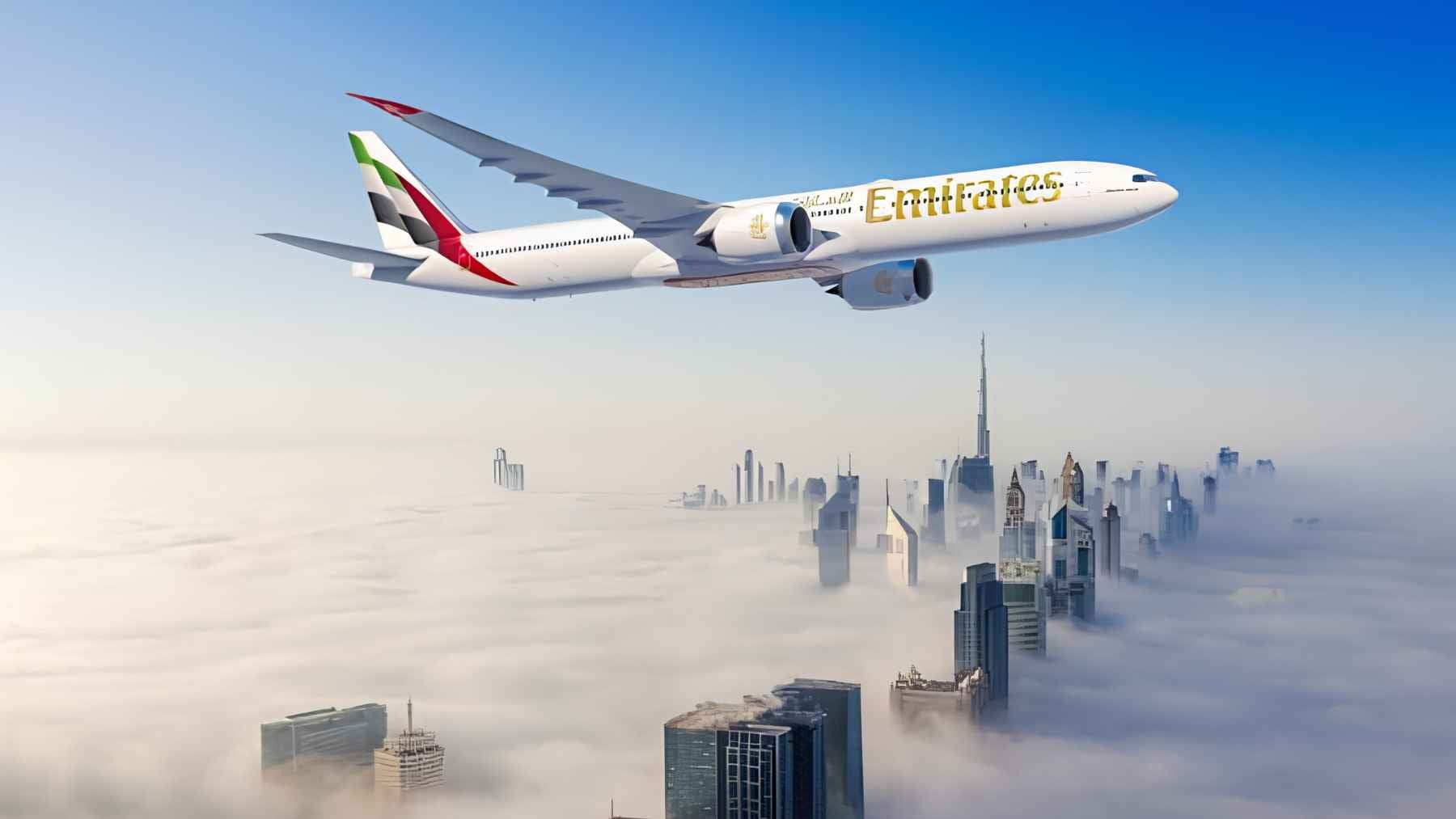 Emirates says the delayed Boeing 777X jets are only fit for baked bean tins, and it is refusing 2 A Boeing 777X widebody aircraft on the tarmac, representing Emirates airline's delayed deliveries and ongoing negotiations with Boeing.