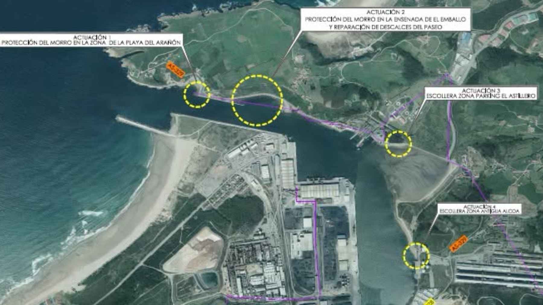 The Port of Avilés will rebuild its breakwaters to survive the storms climate change is bringing 1 Coastal breakwaters and rock revetments protecting the shoreline at the Port of Avilés in northern Spain.