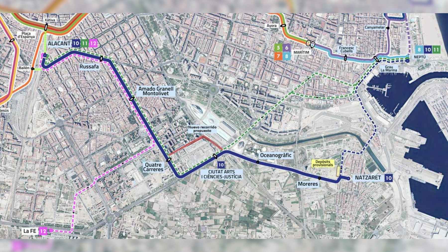 From Mercado Central to El Cabanyal: how Valencia's future metro will quietly rewrite everyone's commute 1 Metrovalencia train and urban transit platform representing future light rail and metro network expansions in Valencia.