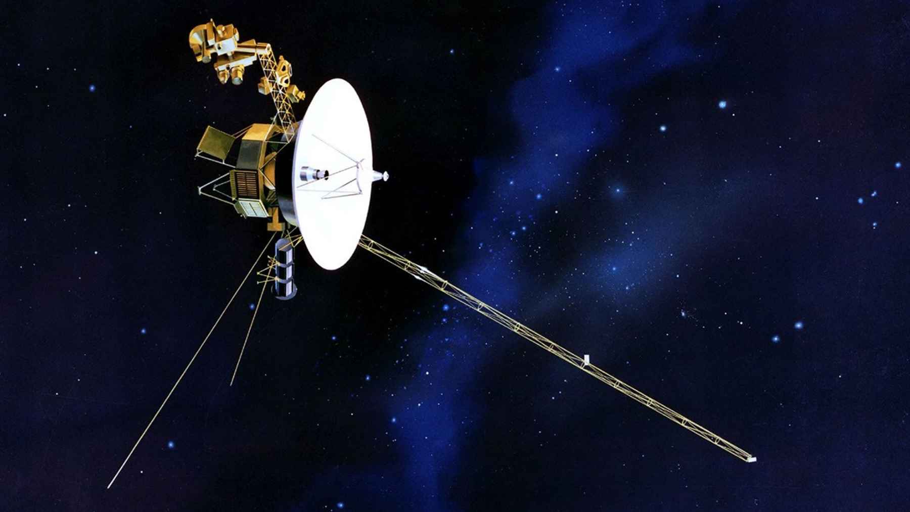 The computer steering Voyager 1 runs 8,000 instructions a second, and the phone in your pocket does millions 1 An artistic illustration of the Voyager 1 spacecraft traveling through deep interstellar space away from our solar system.