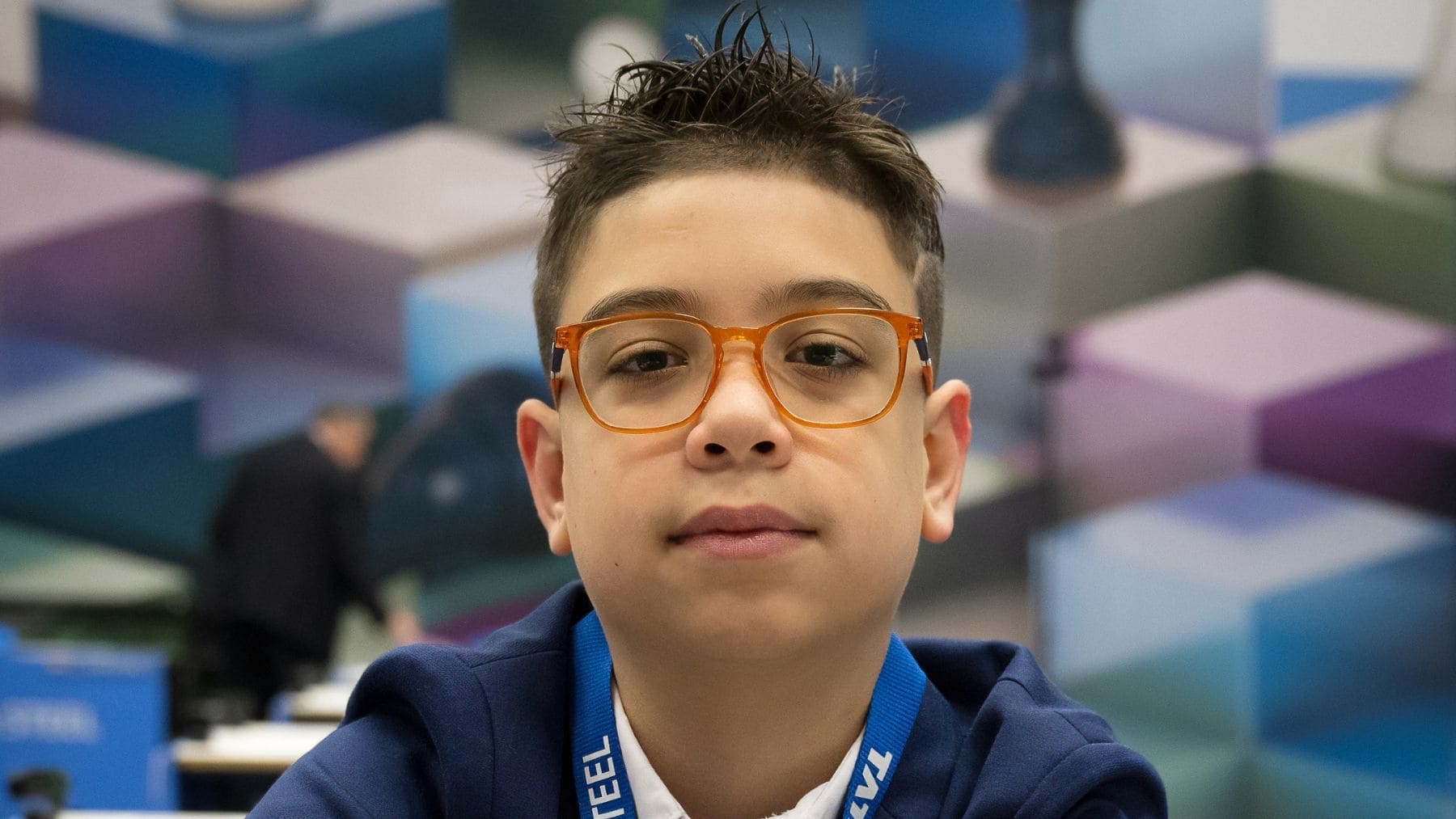 Faustino Oro durante el Tata Steel Chess, el prodigio argentino que busca ser Gran Maestro más joven de la historia.