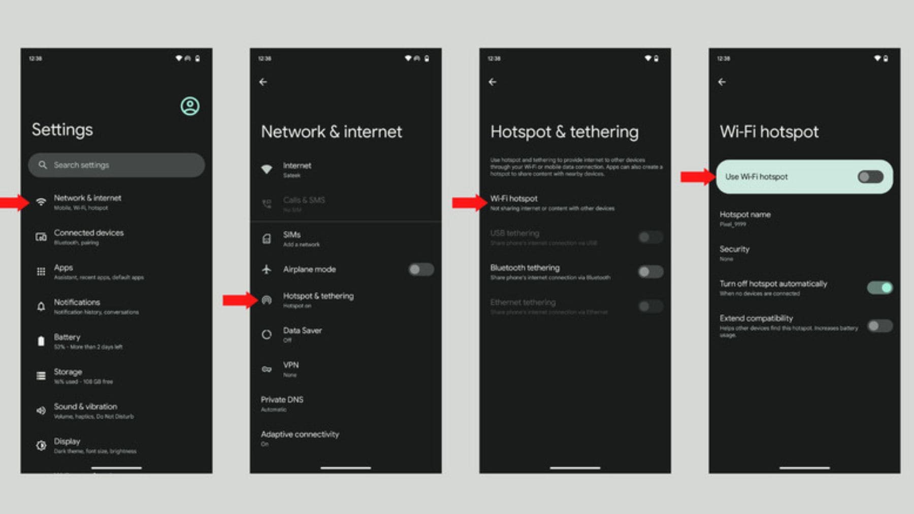 Configuracion hotspot android compartir wifi usar movil como repetidor wifi.