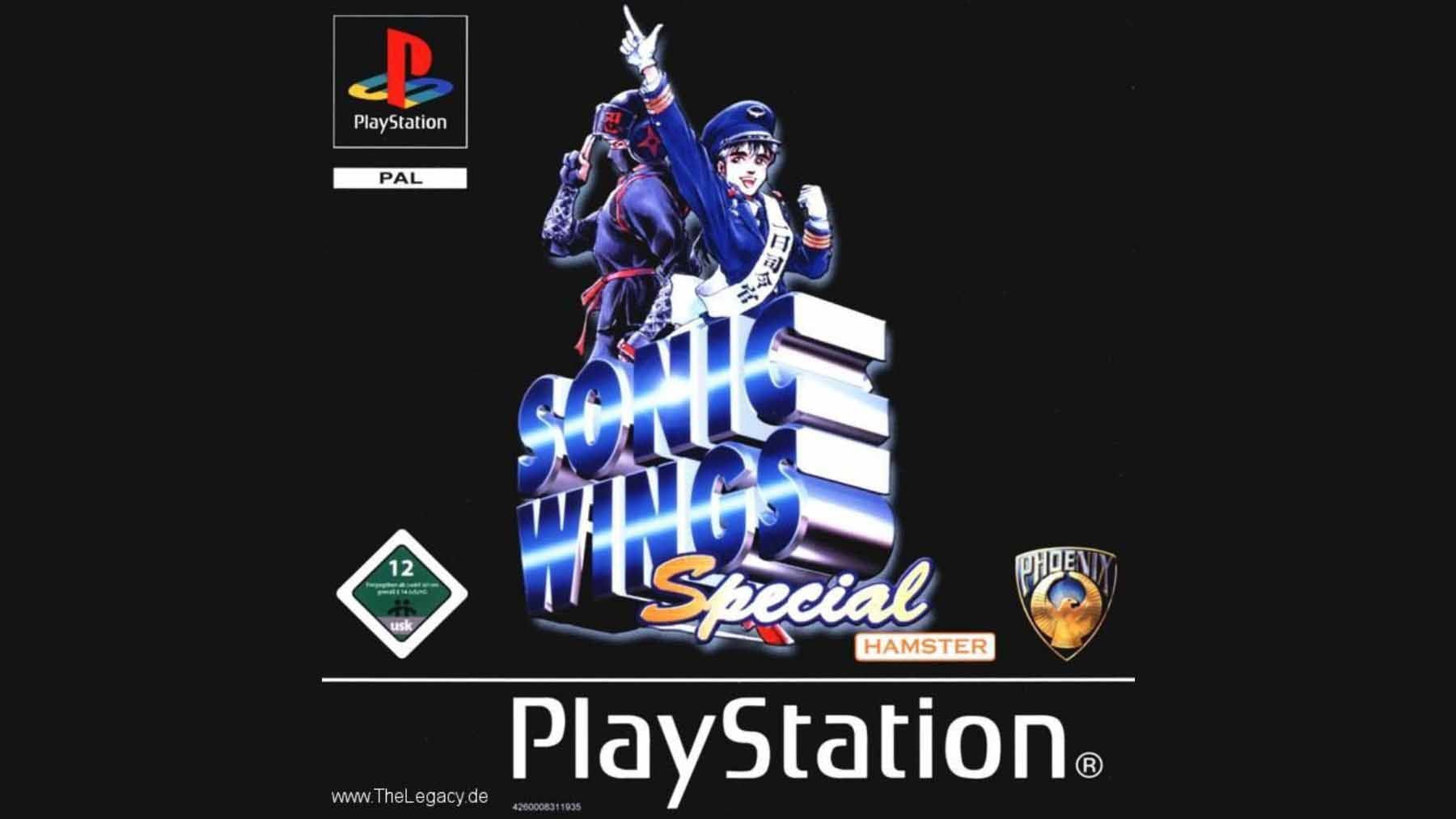 Portada de Sonic Wings Special para PlayStation, clásico shoot em up de PS1 que regresa a PS5 y Nintendo Switch