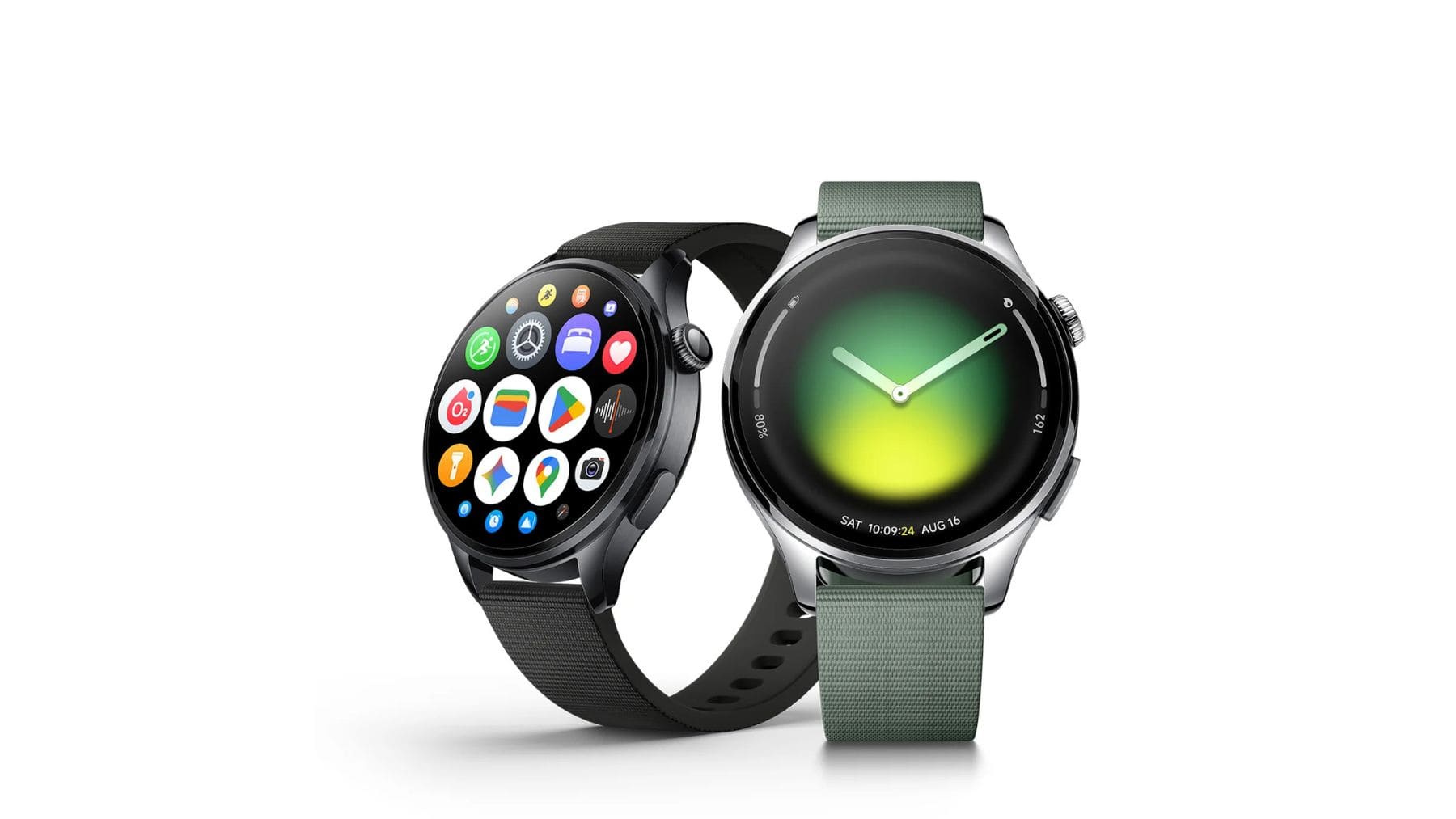 Xiaomi Watch 5 con pantalla AMOLED y diseño en acero con control por gestos mediante sensor EMG.