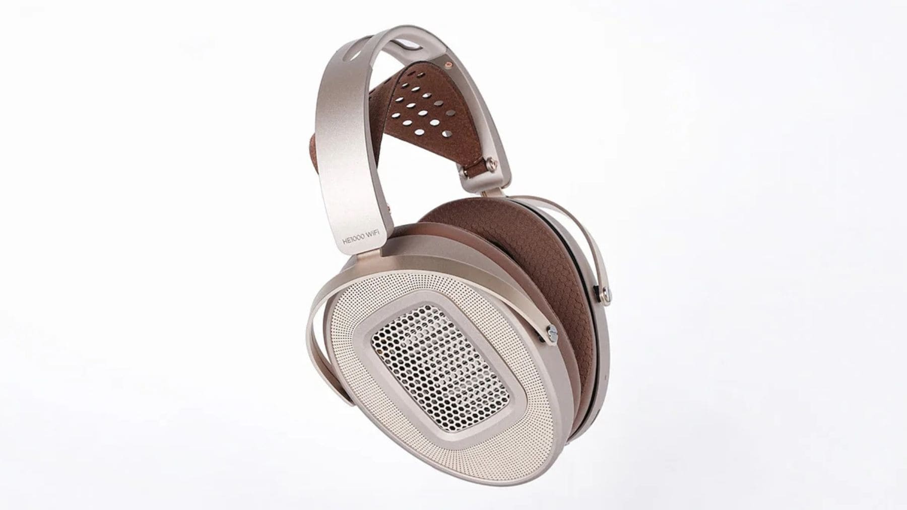 Auriculares HIFIMAN HE1000 WiFi con diseño abierto y tecnología inalámbrica por WiFi de alta fidelidad.