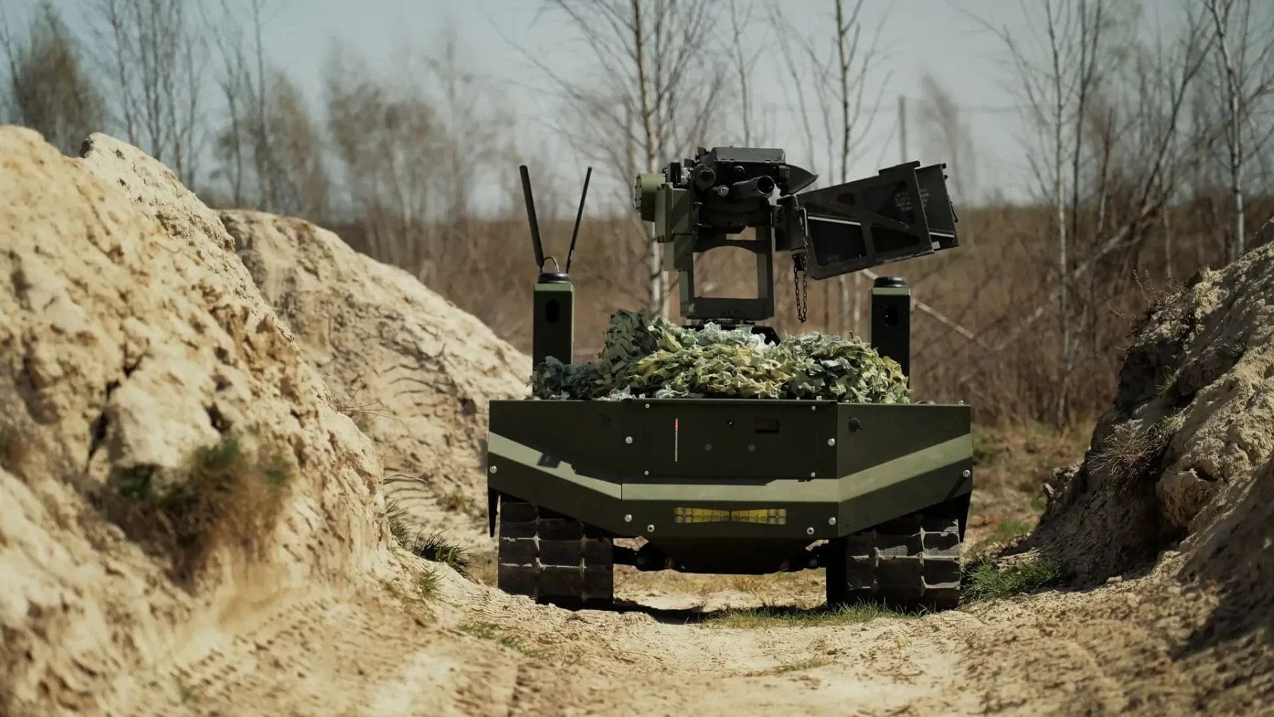 Robot militar autonomo alemania defensa industria hannover drone terrestre gereon.