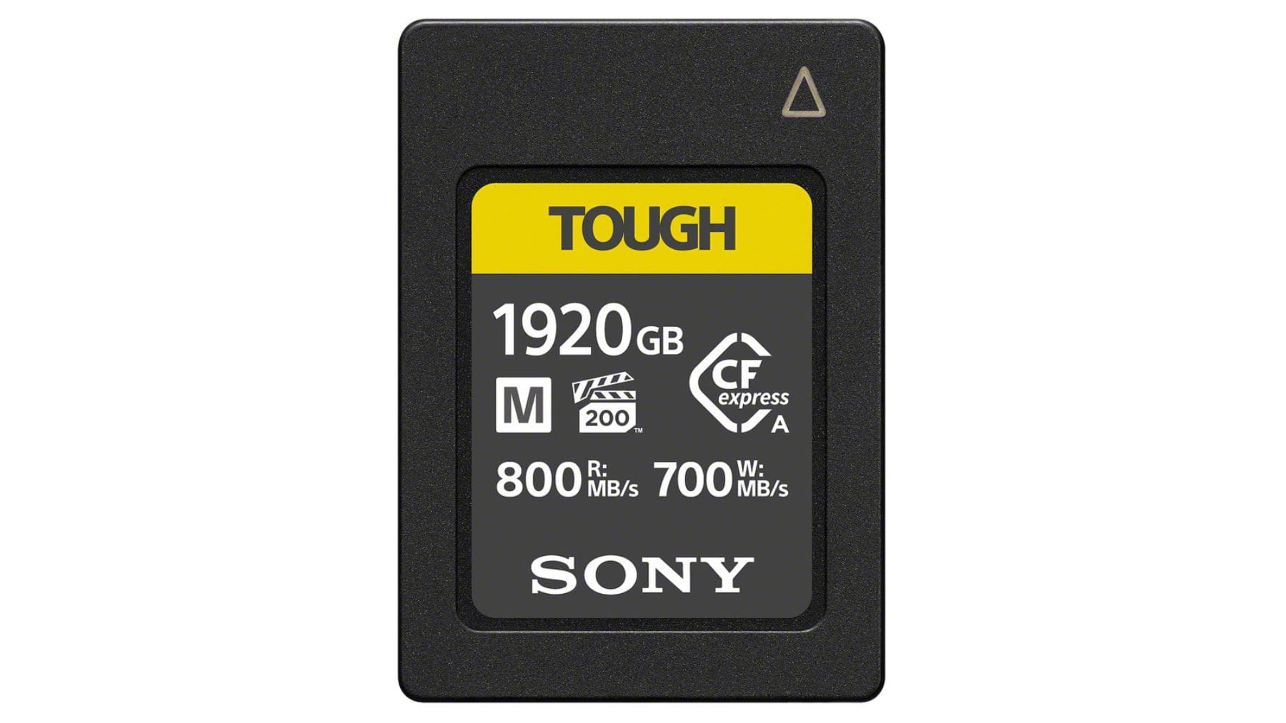 Tarjeta CFexpress Sony TOUGH de alta capacidad afectada por la suspensión de ventas por escasez de semiconductores.
