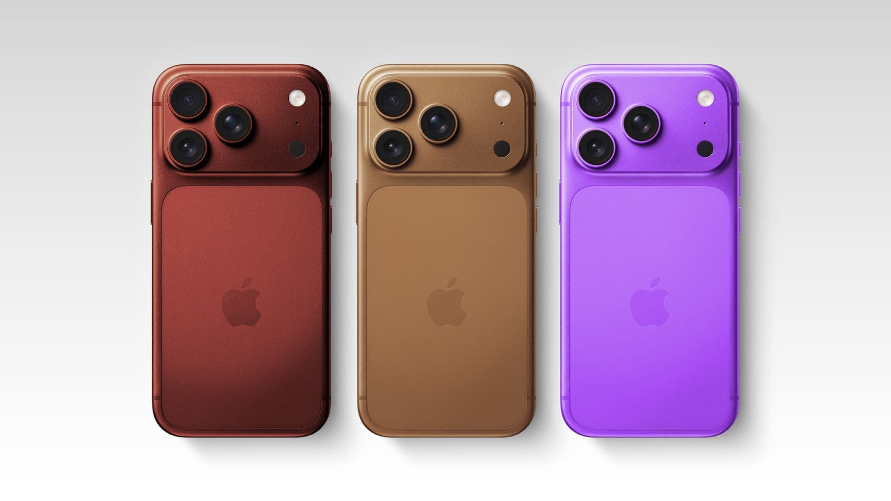 Colores filtrados del iPhone 18 Pro Max con nuevo diseño de Apple