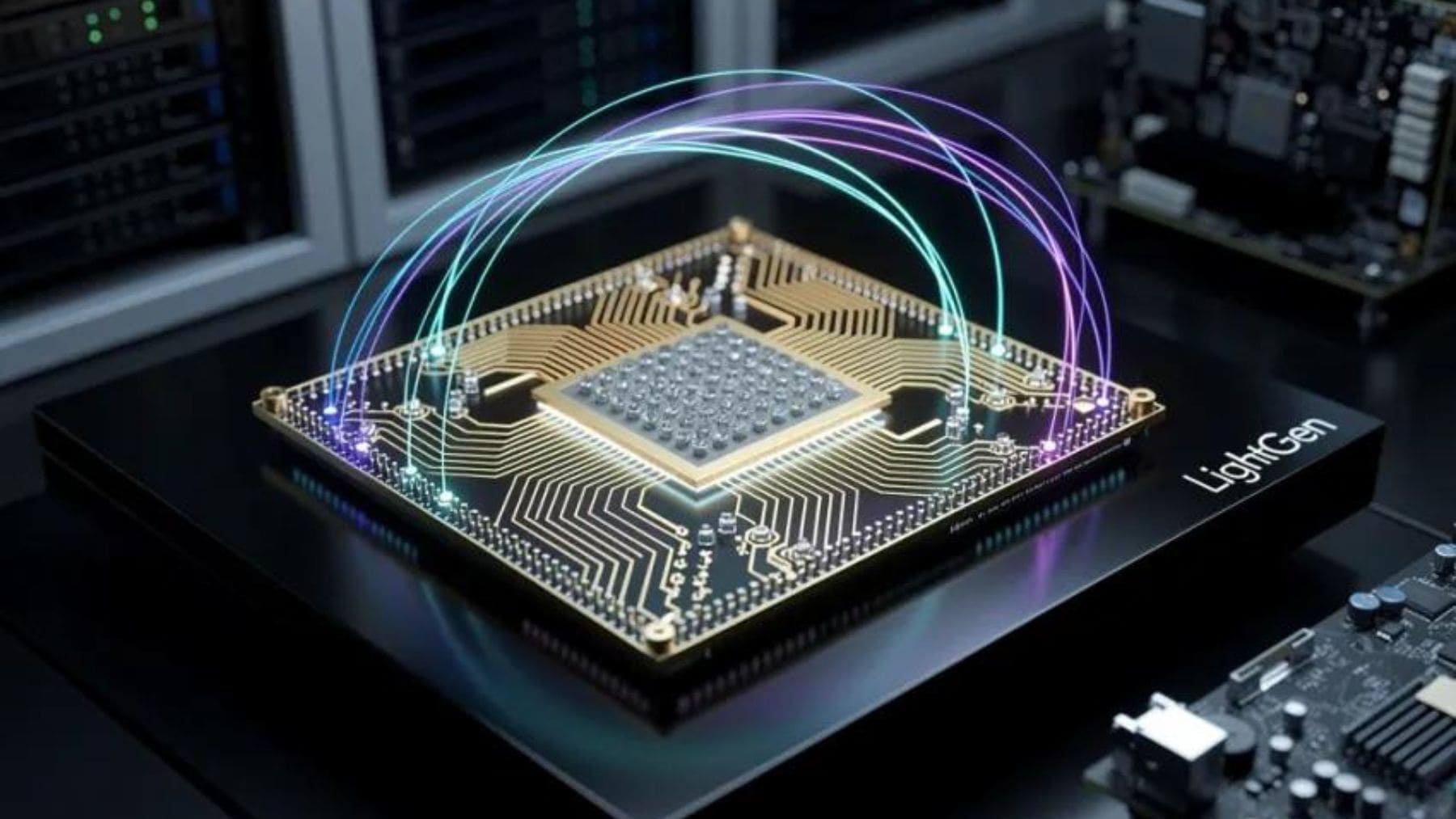 Chip fotónico LightGen desarrollado en China para acelerar IA generativa frente a Nvidia A100.