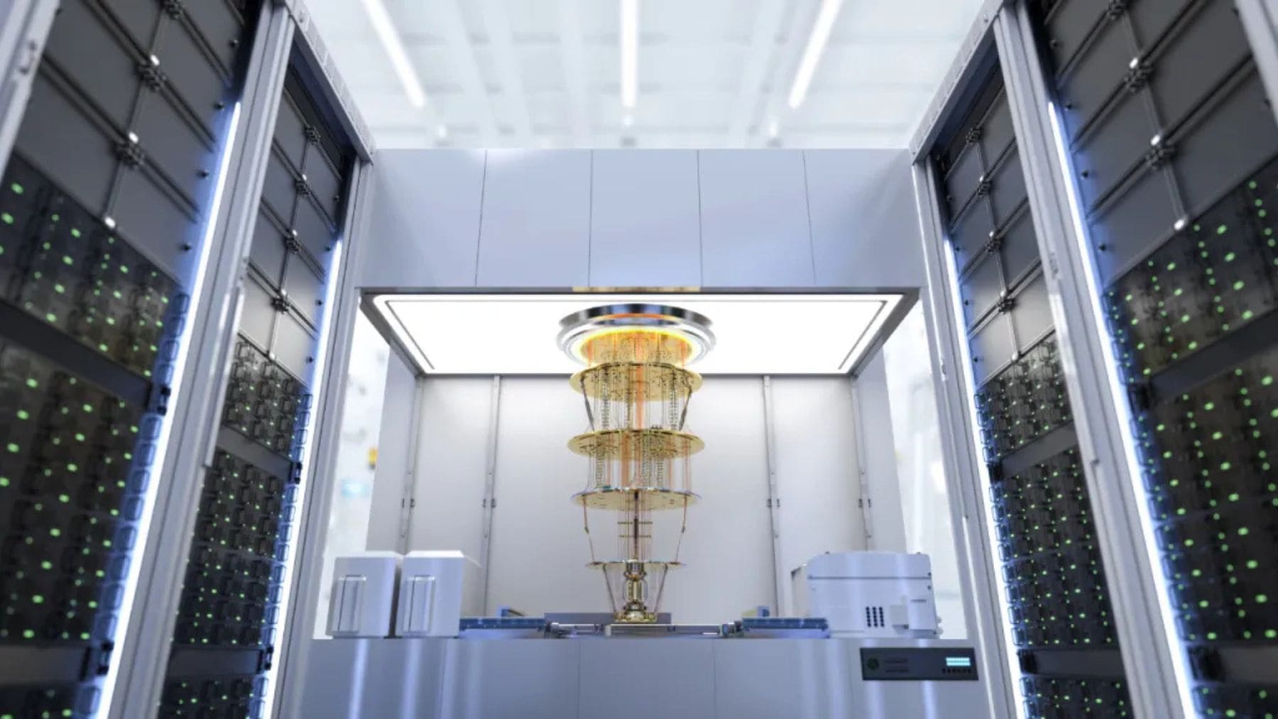 IBM Quantum System Two con procesador Heron de 156 cúbits, utilizado por investigadores para probar mejoras cuánticas en modelos de inteligencia artificial.