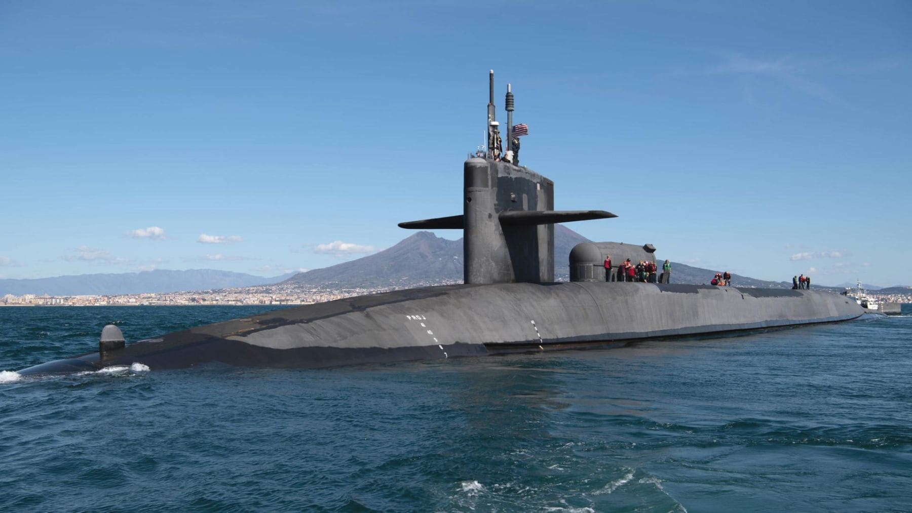 Submarino USS Ohio de la Marina de Estados Unidos, capaz de lanzar hasta 154 misiles Tomahawk