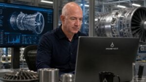 Jeff Bezos crea Prometheus, la IA que no compite con ChatGPT sino que lo supera en otro terreno: diseña motores de avión y dispositivos médicos reales y ya vale 41.000 millones de dólares