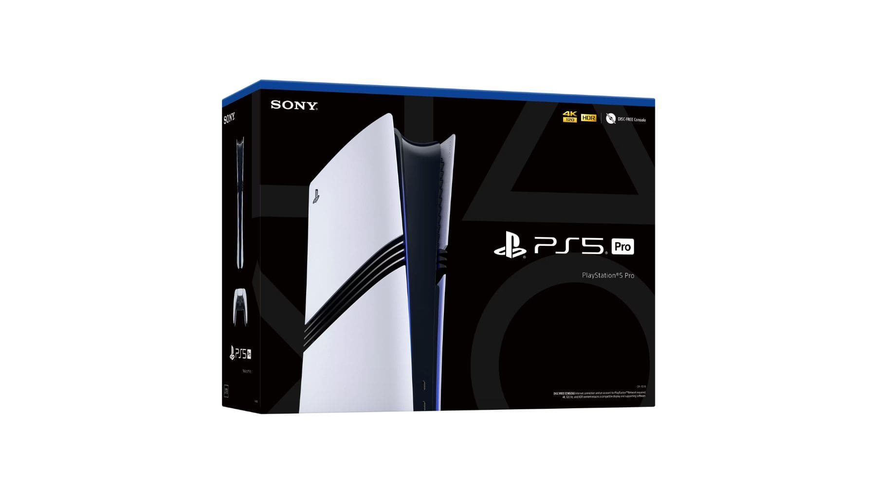 Caja oficial de PlayStation 5 Pro, la consola de Sony que incorpora la tecnología PSSR basada en inteligencia artificial, clave para el futuro de PS6.