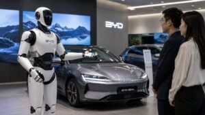 Mientras las marcas de coches se centran en los eléctricos, BYD acaba de anunciar que va a presentar su primer robot humanoide encargado de atender a clientes, hacer tareas del hogar y trabajar en centros comerciales