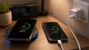Tu cargador inalámbrico pierde por el camino hasta un 30% de la energía que consume, frente a solo un 5-10% de uno con cable: por eso carga más lento, genera más calor y desgasta antes la batería de tu móvil