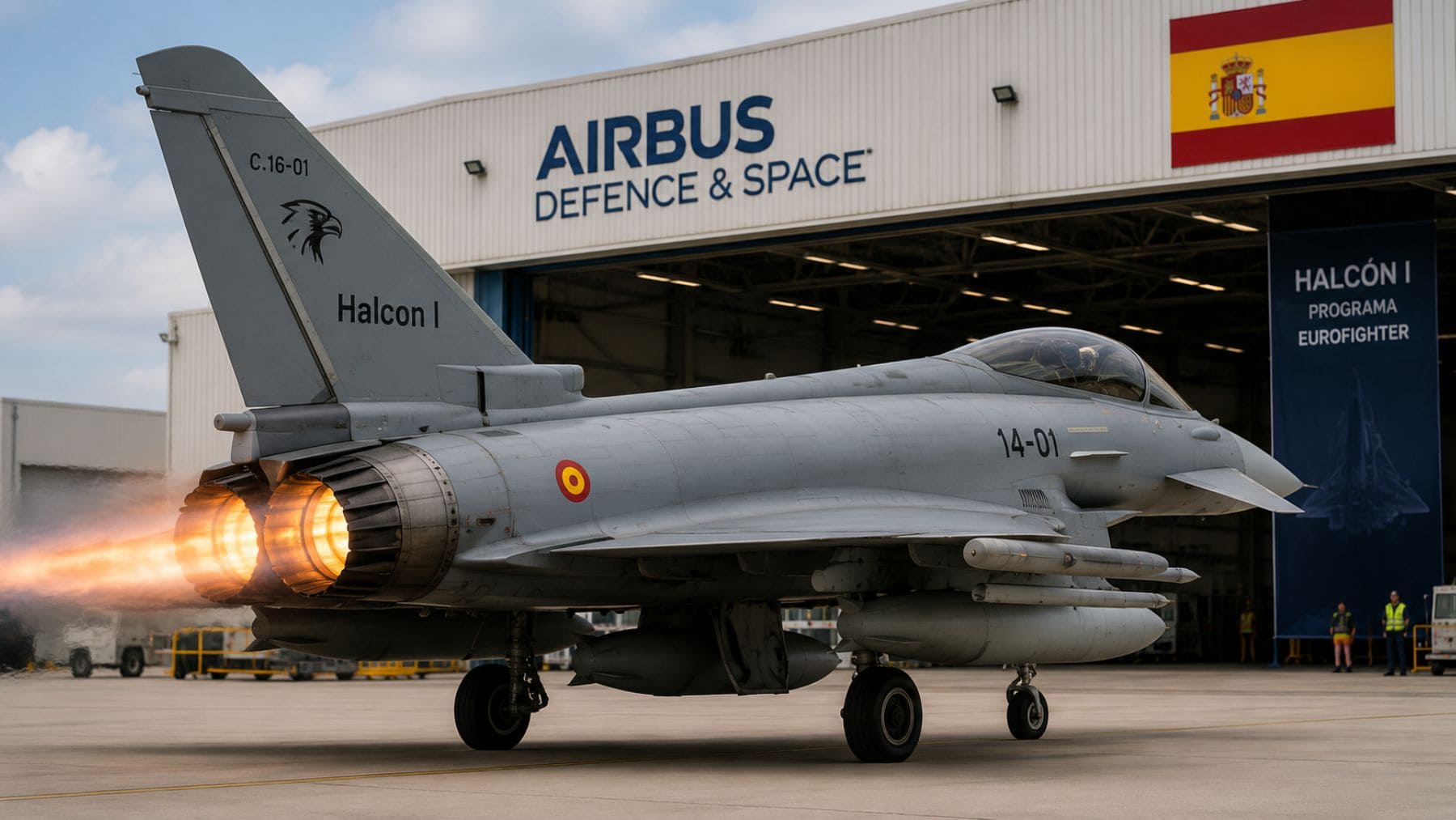 Eurofighter Halcón I de España preparado para sustituir a los cazas F-18