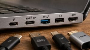 El significado del símbolo del tridente que aparece en el puerto USB y cómo afecta a su uso